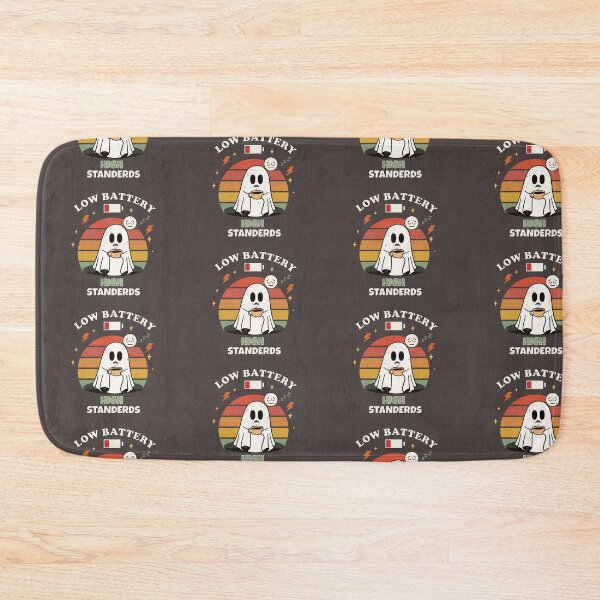 Item preview, Low Battery High Standards Cute Ghost Coffee Retro Vintage Funny Halloween T-Shirt designed and sold by jananinaveen.