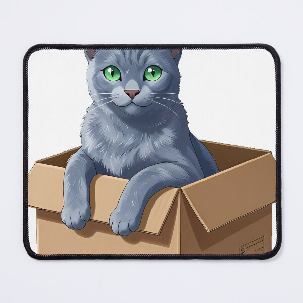 Item preview, Russian Blue with Cardboard Box designed and sold by pumsquare.