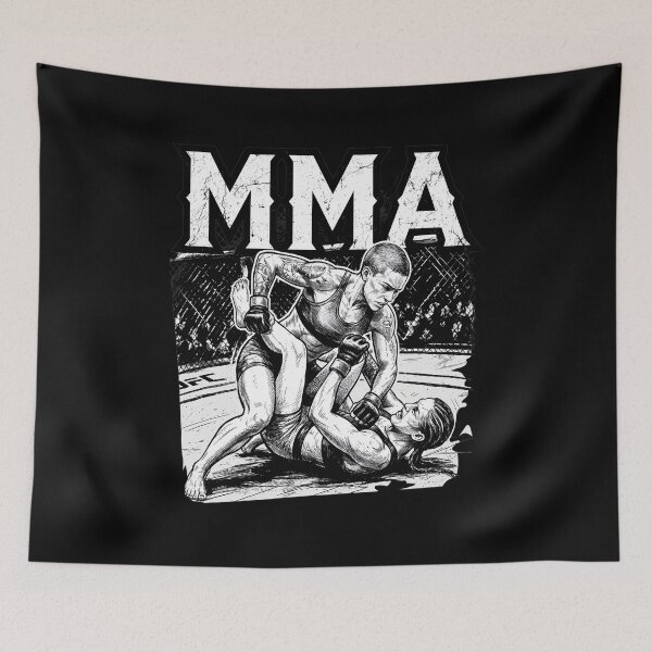 Item preview, Gritty Female MMA Grappling Sketch designed and sold by WhimsyWephy.