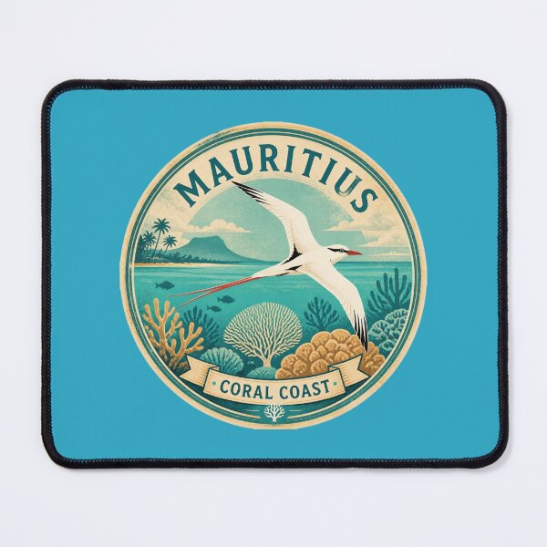 Item preview, Mauritius Coral Coast Tropical Seabird Travel Sticker designed and sold by The Digital Compass.