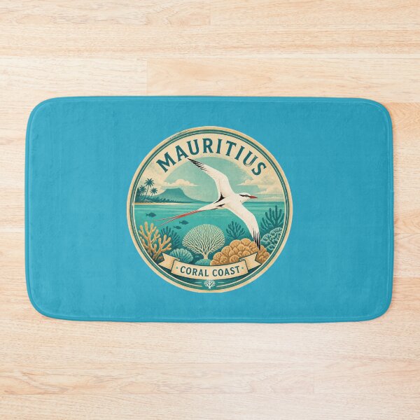 Item preview, Mauritius Coral Coast Tropical Seabird Travel Sticker designed and sold by The Digital Compass.