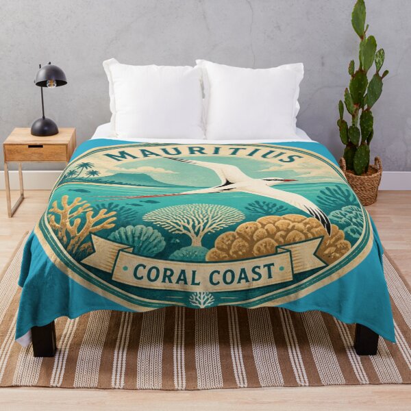 Item preview, Mauritius Coral Coast Tropical Seabird Travel Sticker designed and sold by The Digital Compass.