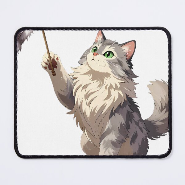Item preview, Norwegian Forest Cat with Feather Toy designed and sold by pumsquare.