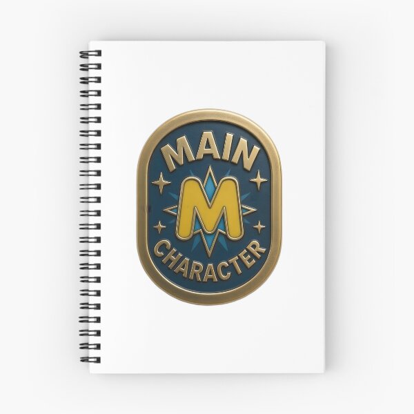 Item preview, Main Character Badge Sticker 2 Gold Oval M Pin Design | Main Character Energy designed and sold by octozap.