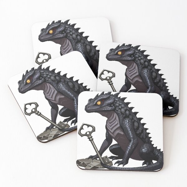 Item preview, Gothic Lizard with Crypt Key designed and sold by IllumeInk.