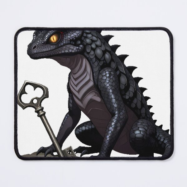 Item preview, Gothic Lizard with Crypt Key designed and sold by IllumeInk.