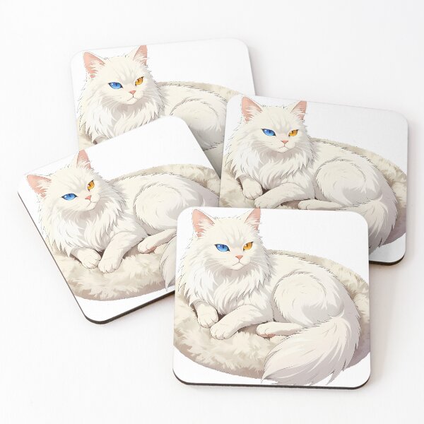 Item preview, Turkish Angora with Cat Bed designed and sold by pumsquare.