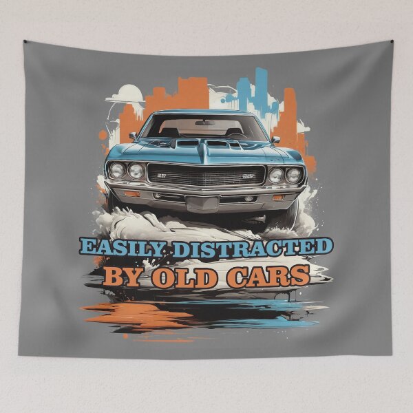 Item preview, Easily Distracted By Old Cars – Funny Classic Car Lover designed and sold by tarkone.