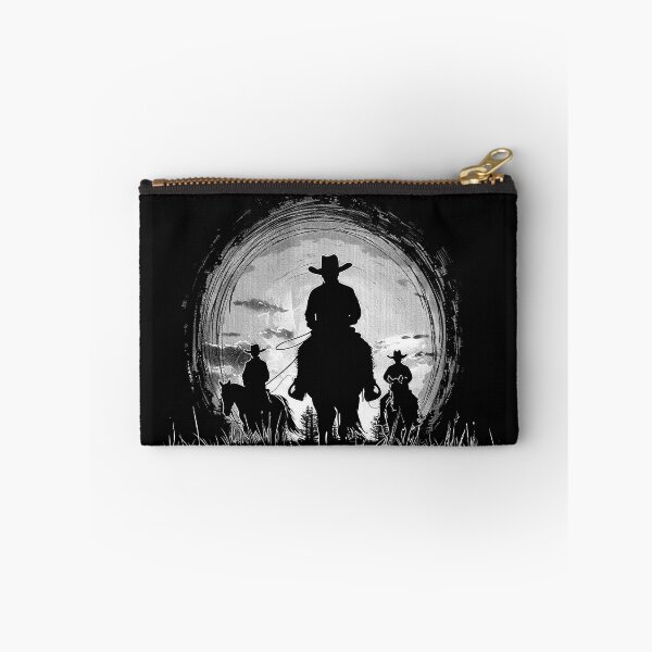 Item preview, Cowboy Riders Under a Full Moon Western Silhouette Art designed and sold by inkoutninja.