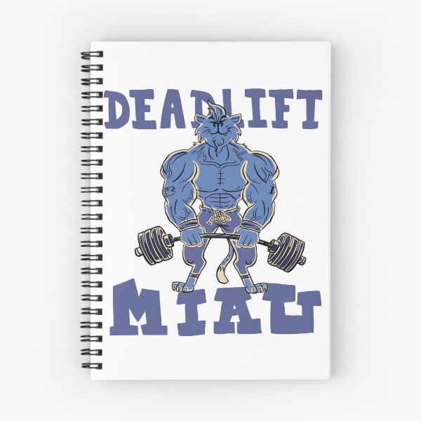 Item preview, Deadlift Miau Funny Buff Cat Muscular Gym Weightlifting designed and sold by Hilal-Studio.