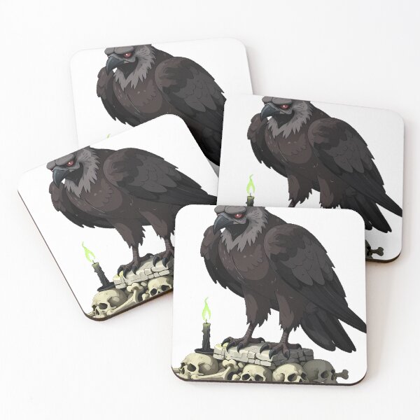 Item preview, Gothic Vulture with Bone Altar designed and sold by IllumeInk.