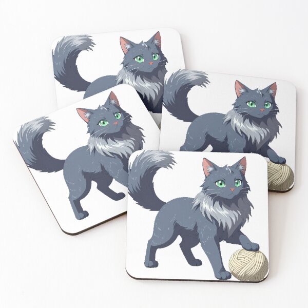 Item preview, Nebelung Cat with Knit Ball designed and sold by pumsquare.