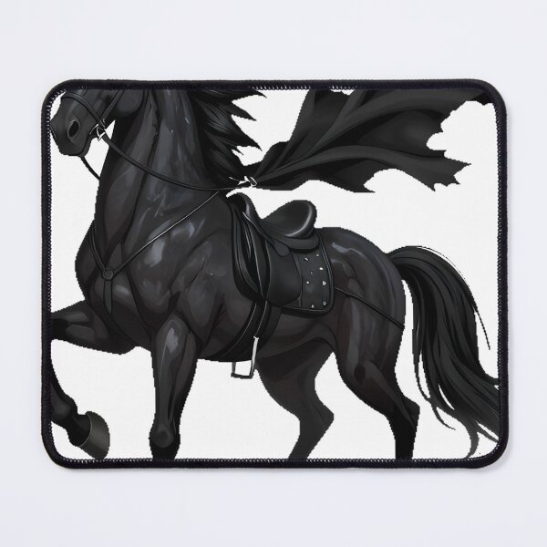 Item preview, Gothic Black Horse with Phantom Rider designed and sold by IllumeInk.