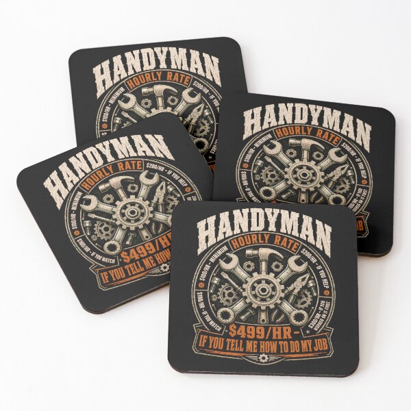 Item preview, Handyman Hourly Rate Funny Tradesman Mechanic Repair Humor designed and sold by THREE LITTLE BEANS.