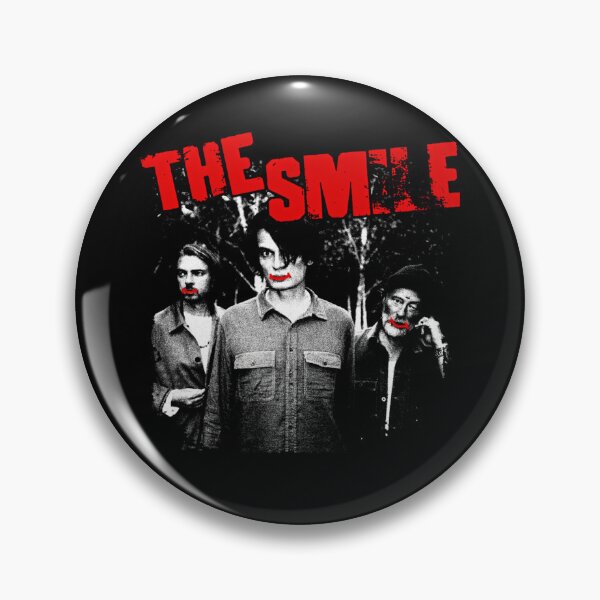 Item preview, lack White Band Trio Red Drawn Smile Details Header designed and sold by IkonixArt.