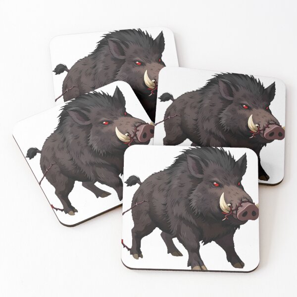 Item preview, Gothic Wild Boar with Thorn Vines designed and sold by IllumeInk.