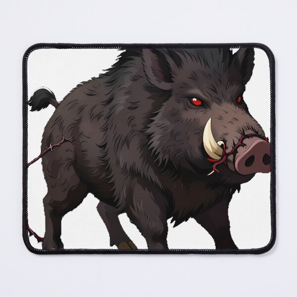 Item preview, Gothic Wild Boar with Thorn Vines designed and sold by IllumeInk.