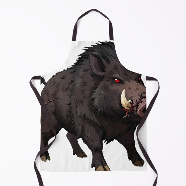 Item preview, Gothic Wild Boar with Thorn Vines designed and sold by IllumeInk.