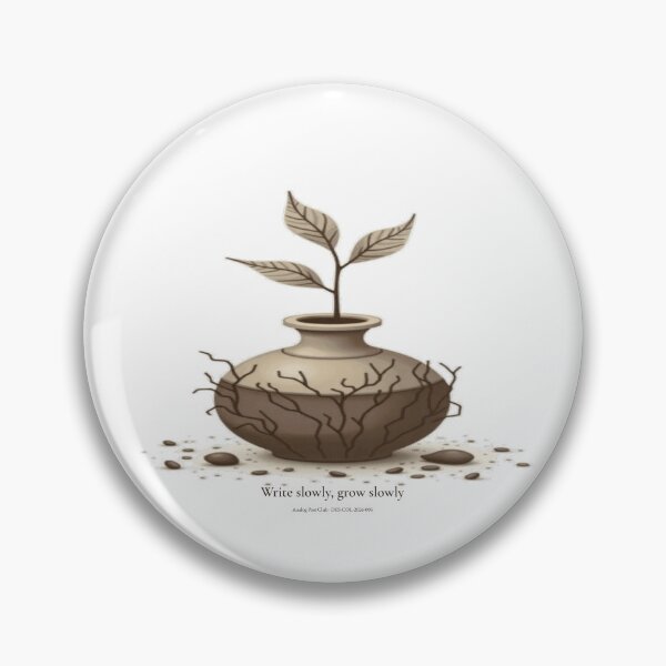 Item preview, Write Slowly, Grow Slowly — Inkwell Botanical Art designed and sold by Art&Fun.