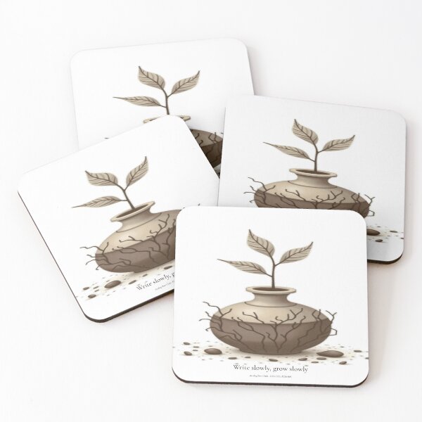 Item preview, Write Slowly, Grow Slowly — Inkwell Botanical Art designed and sold by Art&Fun.