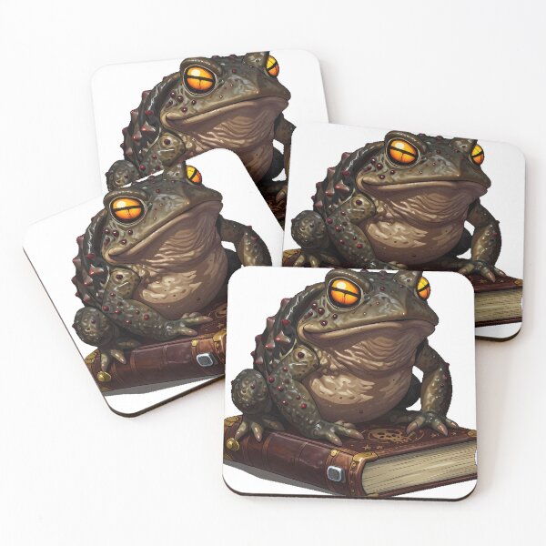 Item preview, Gothic Toad with Grimoire designed and sold by IllumeInk.