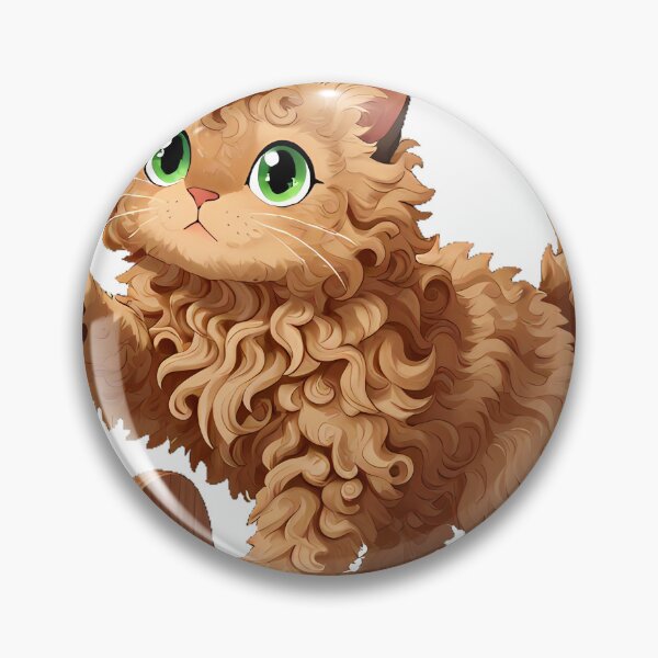 Item preview, LaPerm Cat with Sisal Spool designed and sold by pumsquare.