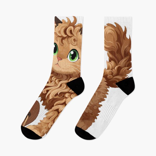 Item preview, LaPerm Cat with Sisal Spool designed and sold by pumsquare.