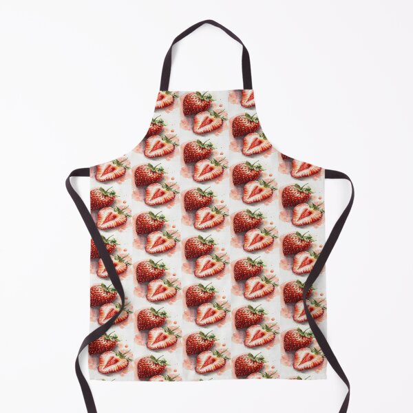 Item preview, Realistic Strawberry Fruit Whole and Slice Artwork designed and sold by NivyasArtistry.