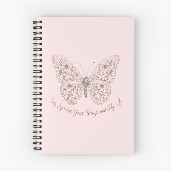 Item preview, Spread Your Wings And Fly Floral Butterfly Art designed and sold by Hearth & Hollow.