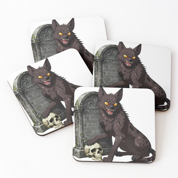 Item preview, Gothic Hyena with Tombstone designed and sold by IllumeInk.