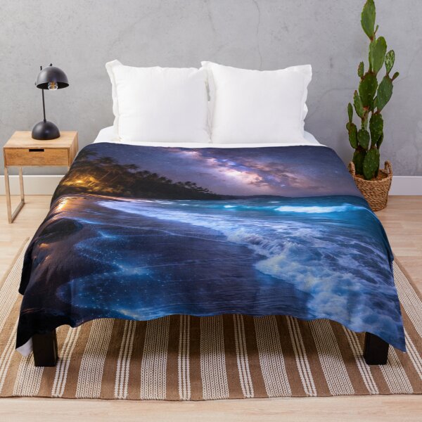 Item preview, Milky Way Over Tropical Beach at Night designed and sold by Yomere.