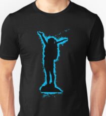 Silhouette climbing lightblue and black silhouette Unisex T-Shirt