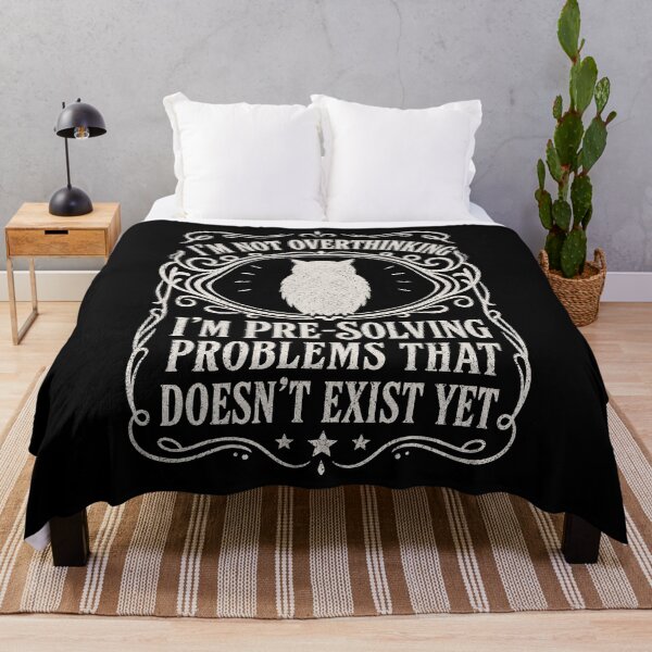 Item preview, I'm Not Overthinking I'm Pre Solving Problems Owl Funny Sarcastic designed and sold by THREE LITTLE BEANS.