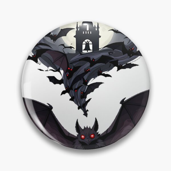 Item preview, Gothic Bat Swarm with Bell Tower designed and sold by IllumeInk.