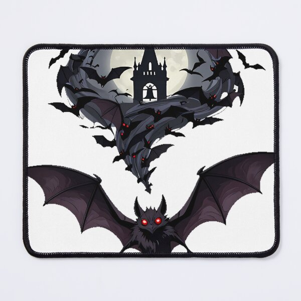 Item preview, Gothic Bat Swarm with Bell Tower designed and sold by IllumeInk.