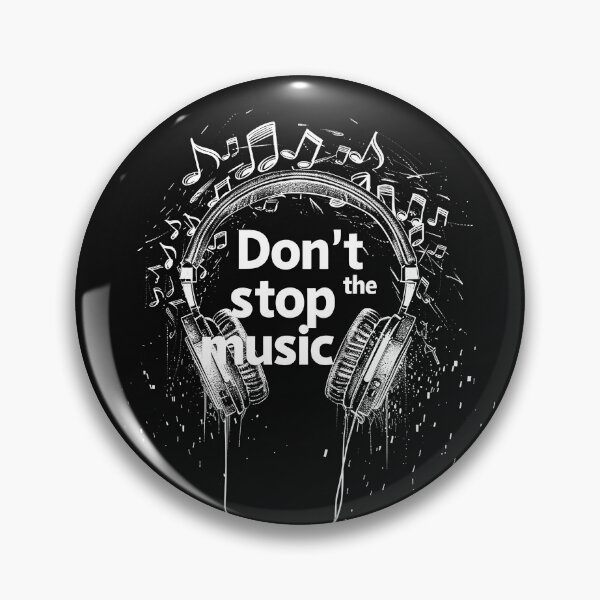 Item preview, Don’t Stop the Music Headphones Music Lover Typography Design designed and sold by inkoutninja.