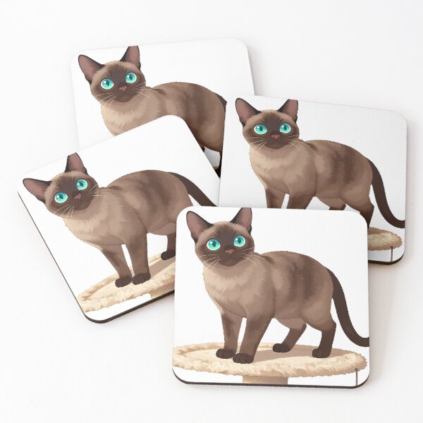 Item preview, Tonkinese with Cat Tower designed and sold by pumsquare.