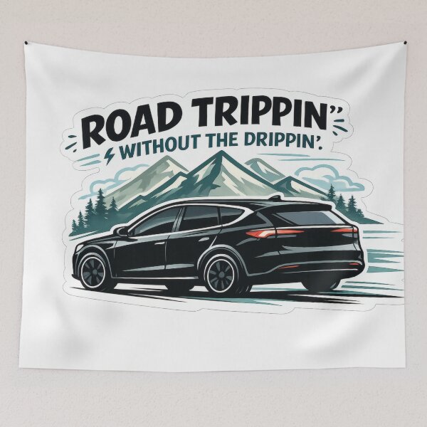 Item preview, Electric SUV Silhouette Motivational Quote designed and sold by ChargedShapes.