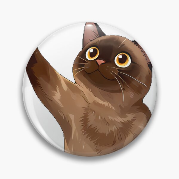 Item preview, Burmese Cat with Feather Teaser designed and sold by pumsquare.