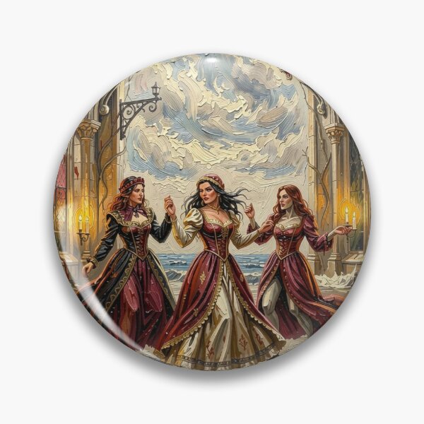 Item preview, Impasto Fantasy Cathedral Ritual Portrait designed and sold by FotoworldEdel.