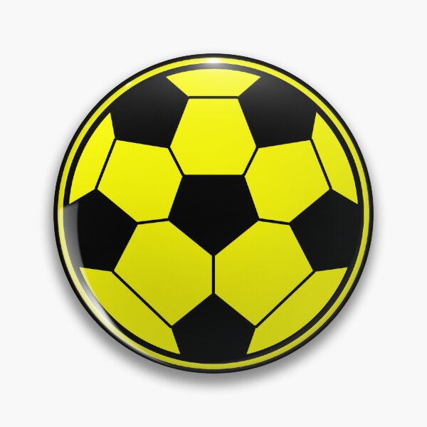 Item preview, Minimalist Yellow Soccer Ball Shape Football Sports Graphic designed and sold by pattern-archive.