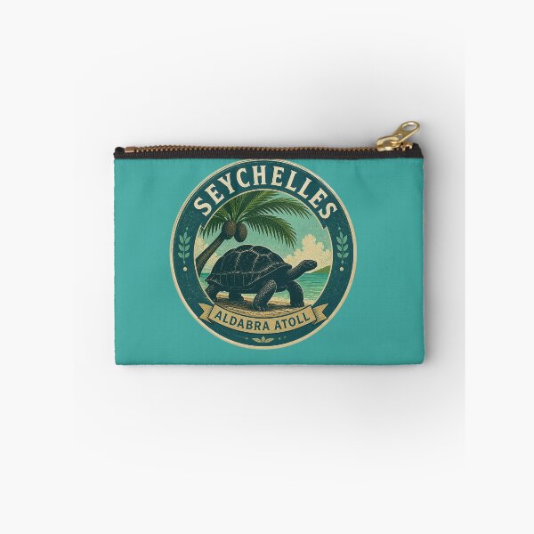 Item preview, Seychelles Aldabra Atoll Giant Tortoise Travel Sticker designed and sold by The Digital Compass.