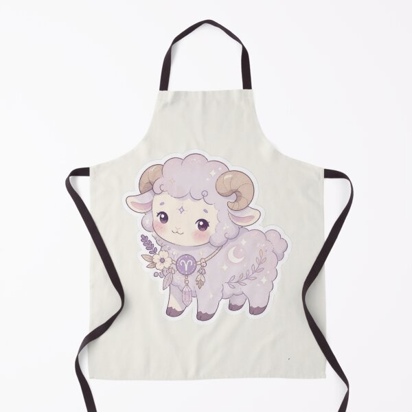 Item preview, Aries Ram – Cute Pastel Zodiac Creature Sticker designed and sold by Cerys-GS.
