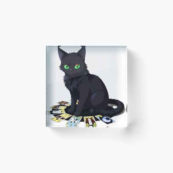 Item preview, Gothic Black Cat with Tarot Spread designed and sold by IllumeInk.