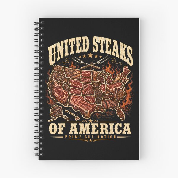 Item preview, United Steaks of America Funny BBQ Grill Master Patriotic Meat Lover designed and sold by THREE LITTLE BEANS.