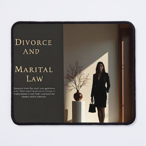 Item preview, Divorce and Marital Law Firm Advertisement: Luxury Attorney Office Poster designed and sold by Creative-RE.
