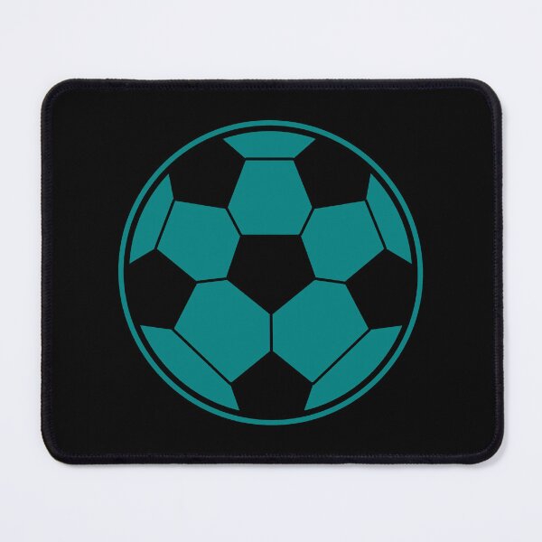 Item preview, Minimalist Teal Soccer Ball Shape Football Sports Graphic designed and sold by pattern-archive.