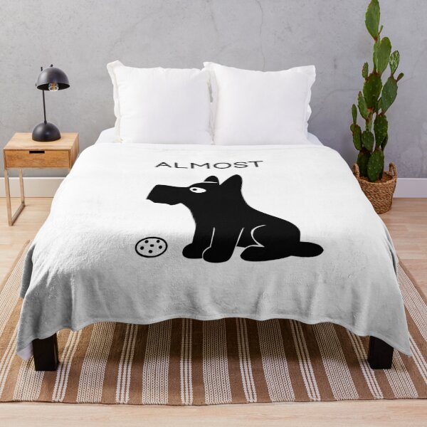 Item preview, Almost Funny Black Dog Sticker designed and sold by FUEGO & NOX.