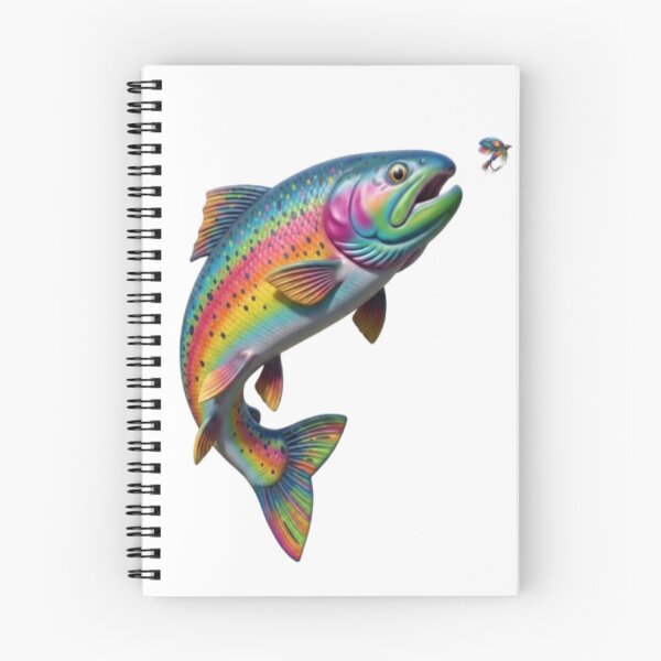 Item preview, Colorful Rainbow Trout Fly Fishing Art designed and sold by Stefanrajzer.