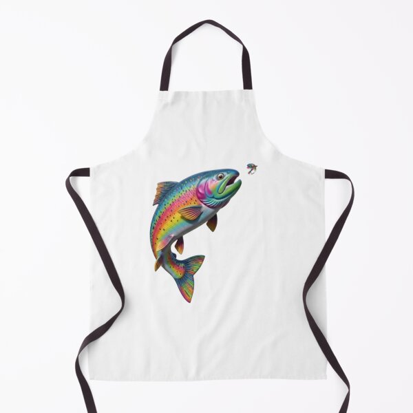 Item preview, Colorful Rainbow Trout Fly Fishing Art designed and sold by Stefanrajzer.